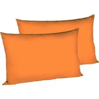fleuresse Kissenbezug Colours Mako Satin, 100% Baumwolle, mit Reißverschluss, (2 Stück), Mako Satin, glänzend, glatt, Premium Qualität