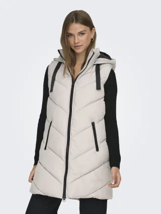 JDY - JDYSKYLAR HOOD WAISTCOAT OTW NOOS Chateau Gray - Gr. - XS