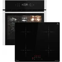 KKT KOLBE Backofen-Set Backofen und Induktionskochfeld SET8313HCIH859RL, mit Teleskopauszug, DampfClean, 60cm / Herdset / Kochmulde / Einbaubackofen / WIFI