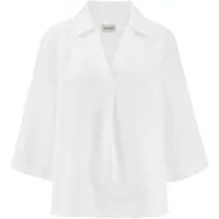 Hessnatur Klassische Bluse aus reinem Leinen (1-tlg)