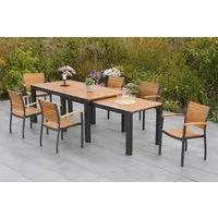 MERXX Garten-Essgruppe Santorin, (7-tlg)