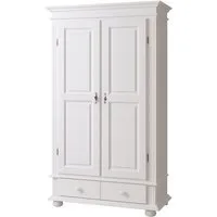 bv-vertrieb Mehrzweckschrank Kleiderschrank 108/192/58 Mehrzweckschrank Fichte weiss Schrank #725