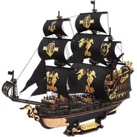 ROKR 3D-Puzzle Schiffsmodell "The Seahorse Barque", Puzzleteile