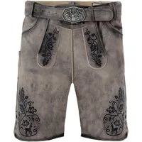 FUCHS Trachtenlederhose Trachtenlederhose Herren kurz Granit Echtleder Krachlederhose (1-tlg)
