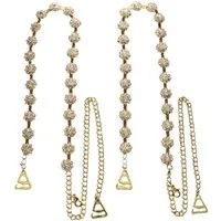 MOPUEA BH-Träger Luxus Strass BH-Träger,verstellbare Kristall Schultergurte für Frauen (Kristall-Schulterträger), Luxuriöses Design, rutschfest, verstellbar, vielseitig kombinierbar