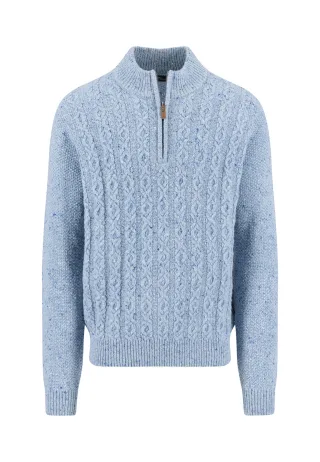 FYNCH-HATTON - Zip Troyer, cable, Donegal*RWS crystal blue - Gr. - L
