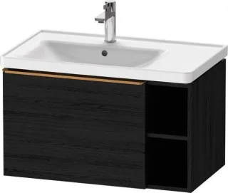 Duravit D-Neo Waschtischunterbau wandhängend Eiche Schwarz Matt 784x452x440 mm - DE4258004160000 DE4258004160000
