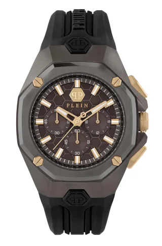 Philipp Plein Octagon Herren Schwarz Uhr PWTBA0323