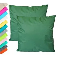 JACK Dekokissen 2x Outdoor Lounge Kissen 45x45cm Dekokissen Set mit Füllung Wasserfest, mit Lotus-Effekt, Robust, Strapazierfähig, für Innen & Außen geeignet