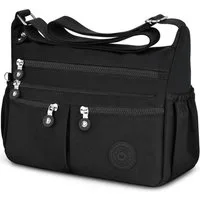 LuxusKollektion Umhängetasche Große Crossbody Bag Damen Wasserdicht Nylon Leichte Umhängetasche mit