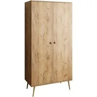 Lookway Kleiderschrank HARMONY zweitüriger Schrank mit Kleiderstange