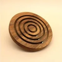 ROMBOL Denkspiele Spiel MURMELSPIEL - tolles Geschicklichkeitsspiel, Geschicklichkeitsspiel, Holzspiel