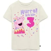 Spreadshirt T-Shirt Peppa Wutz Hurra Ich Bin 3 Jahre Kinder Premium T-Shirt (1-tlg)