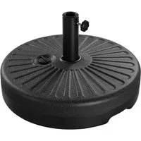Yaheetech Schirmständer Runder Sonnenschirmständer Befüllbar, ø50 cm Schirmbasis für Sonnenschirm 38/48 mm
