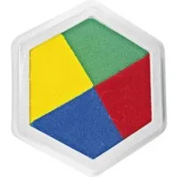 EDUPLAY Riesenstempelkissen, Multicolor, 4 Farben Stempelkissen