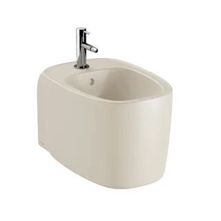 VitrA Plural Wand-Bidet mit verdeckter Befestigung mit Hahnloch mit Überlauf 37 x 55,7831B422-0288 7831B422-0288