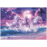 Wallarena Fototapete Pferd Strand - Mehrfarbig - Modern - Vlies - Schlafzimmer, glatt, (2 St), 100x70cm