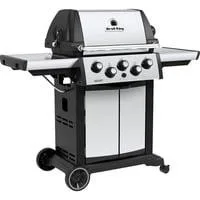 Gasgrill Signet 390 edelstahl/schwarz, mit Seiten- und Heckbrenner