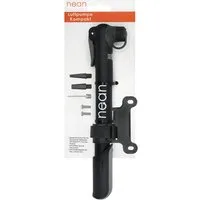 nean Fahrradpumpe Fahrradpumpe Kompakt, mit Halterung und Ventiladapter, 4,1 bar, schwarz