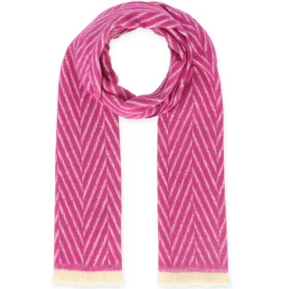 Halsüberkopf Accessoires - 60x190 Schal Fischgrat pink - Gr. - OS