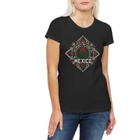 Urban Backwoods Print-Shirt Team Mexico 1 Damen T-Shirt Mexiko Azteca Mariachi Sombrero (1-tlg) Verdeblanco Rojo Guadalajara Charrería