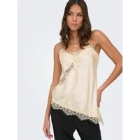 JDY Trägertop JDYFIFI S/L ASYM LACE SINGLET WVN NOOS Polyester, regular fit