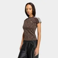 adidas Originals T-Shirt CALI, SCHLANGENPRINT mit Rundhalsausschnitt, in normaler Länge