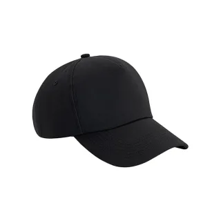 Beechfield - "Authentic" Kappe 5 Segmente für Herren/Damen Unisex (Schwarz)