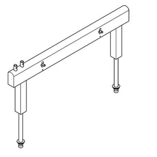 KWC Aquarotter Armatureneinh., Edst., doppelreihig, 4 Waschplätze, 1400 mm, Wasserans oben, 20300705 2030070532