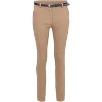 malito more than fashion Chinohose Damen Stretchhose Slim Fit 1033 unifarbene Stretch Basic Hose Slim Fit