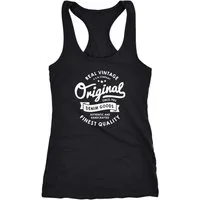 Neverless Tanktop Damen Tank Top Original Denim Goods Vintage Druck Original Racerback