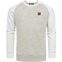 Amaci&Sons Sweatshirt ELGIN Pullover mit Rundhalsausschnitt Herren Basic College Sweatjacke Pullover Hoodie