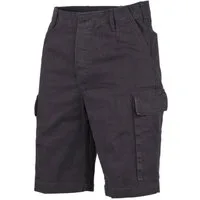 MFH Outdoorhose Bundeswehr Moleskin Bermuda, schwarz- stonewashed