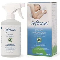 Softsan Insektenspray Protect Plus Milbenspray für Hausstauballergiker, 0.5 l, zur Anwendung auf Textilien