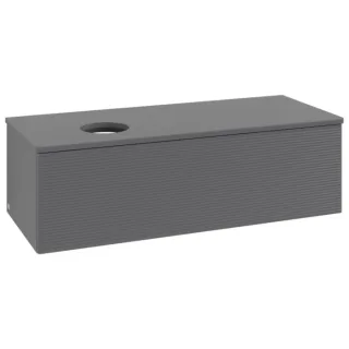 Villeroy & Boch Antao Waschtischunterschrank 1200x360x500mm L33110GK mit Beleuchtung mit Struktur FK/AP: GK/0