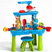 TEMI Wasserspieltisch Grundwasserspiegel spielzeug Sand- und Wasserspieltisch, (Set, 3-tlg., 3-stufiger), Kinderspieltisch