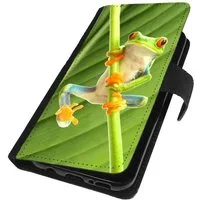 Traumhuelle Handyhülle MOTIV 268 Frosch Grün Handy Cover Hülle für Samsung Galaxy 5G, Smartphone Hülle Handy Tasche Case Klapp Cover Wallet Schutzhülle