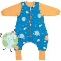 Schlummersack Kinderschlafsack Schlafsack mit Füßen und umklappbaren Bündchen, 1.0 Tog OEKO-TEX