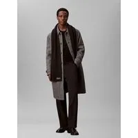 Calvin Klein Modetuch PATCH CHUNKY RIB COTTON SCARF, mit klassischem unifarbenen Design