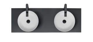 Duravit Sivida Aufsatzbecken rund 400mm, DuroCast Plus 266000FI00