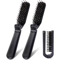 LuxusKollektion Haarbürste Faltbare Haarbürste 2er Pack tragbar Reise Haarbürste