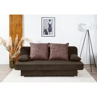 COLLECTION AB Schlafsofa Ulla, B: 186 cm, Liegel. 142x186 cm, Schlaffunktion, Bettkasten & 2 Wende-Rückenkissen