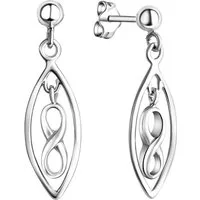 Firetti Paar Ohrstecker Schmuck Geschenk Silber 925 Ohrringe Infinity Unendlichkeitsschleife