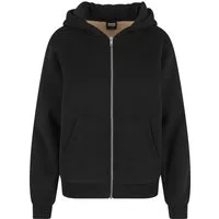 URBAN CLASSICS Sweatjacke Urban Classics Ladies Bonded Sherpa Zip Hoody