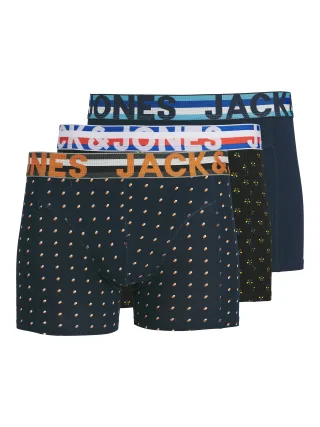JACK&JONES - JACHENRIK TRUNKS 3 PACK NOOS Black - Gr. - L