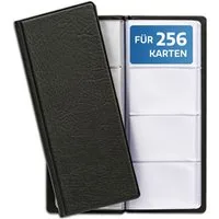 Praknu Visitenkarten Visitenkartenmappe 256 Karten, 256 Karten I Kompakt - Sicher I Hochwertige Visitenkarten Aufbewahrung