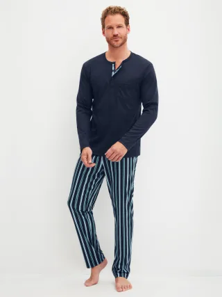 CALIDA - MEN Pyjamas saphir blue - Gr. - XXL