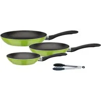 GSW Pfannen-Set Nova, Aluminium (Set, 4-tlg., 1x Bratpfanne Ø 20 cm, 1x Bratpfanne Ø 24 cm, 1x Bratpfanne Ø 28 cm), Induktion