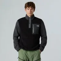 The North Face Strickfleece-Pullover M YUMIORI 1/4 ZIP aus Strickfleece, mit Stehkragen, mit Brusttasche, pflegeleicht