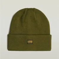 G-STAR Beanie Effo Long Beanie mit Aufnäher vorn